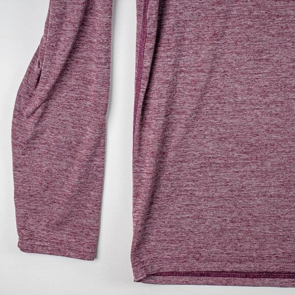 Champion Men's Long Sleeve Henley Medium Athletic Workout Dark Rose Gray Heather - Picture 5 of 10